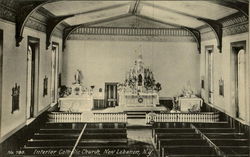 Interior Catholic Church Postcard