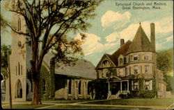 Episcopal Church And Rectory Postcard