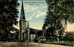 St. Johns Catholic Church Postcard