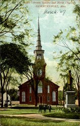 Brown Square And North Church Newburyport, MA Postcard Postcard