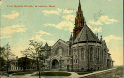 First Baptist Church Postcard