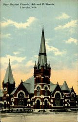 FIRST BAPTIST CHURCH, 14th AND K. STREET Postcard