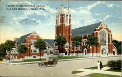 Central Congressional Church, 36th And Harney Omaha, NE Postcard Postcard