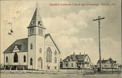 Swedish Lutheran Church And Personage Postcard