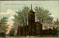 Methodist Episcopal Church & Manse Postcard