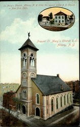 St. Mary's Church /Present St. Mary's Church R.C Albany, NY Postcard Postcard