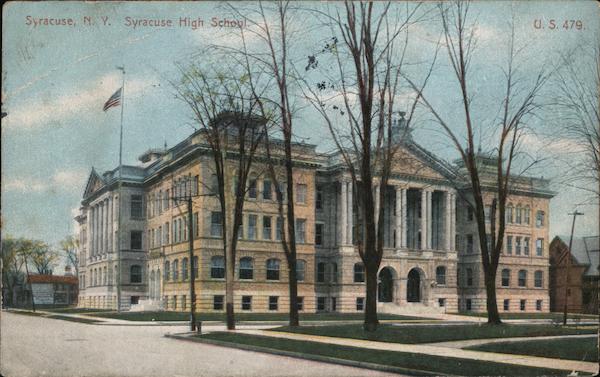 Syracuse High School New York Postcard