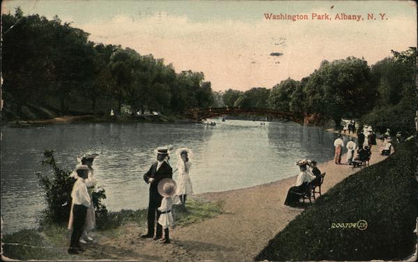 Washington Park Albany NY Postcard   Card00478 Fr 