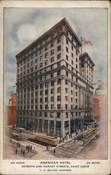 American Hotel, Seventh and Market Streets Postcard