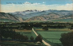 Valley and Mountains Boulder, CO Postcard Postcard Postcard