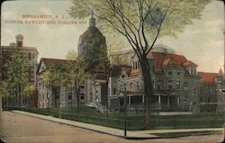 Corner of Hawley and Collier Streets Binghamton, NY Postcard Postcard Postcard