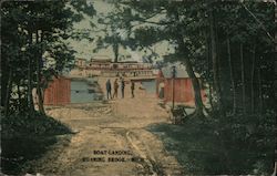 Boat Landing, Roaring Brook, Mich. Michigan Postcard Postcard Postcard