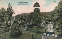 Evergreen Cemetery Sinclairville, NY Postcard Postcard Postcard