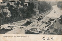 The Locks and N.Y.C.R.R. Bridge Lockport, NY Postcard Postcard Postcard