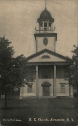 M.E. Church Alexander, NY Postcard Postcard Postcard