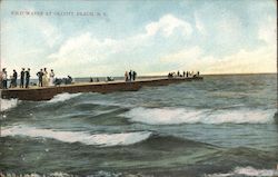 Wild Waves, Olcott Beach New York Postcard Postcard Postcard