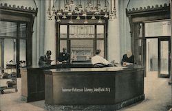 Interior view of the Patterson Library Westfield, NY Postcard Postcard Postcard