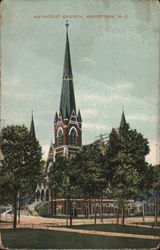 Methodist Church Jamestown, NY Postcard Postcard Postcard