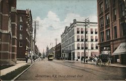 Third Street East Jamestown, NY Postcard Postcard Postcard