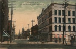 The New Sherman House, East 3rd St. Jamestown, NY Postcard Postcard Postcard