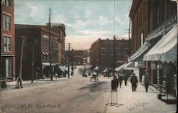 South Main St. Jamestown, NY Postcard Postcard Postcard