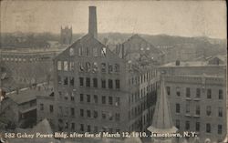 Gokey Power Bldg. After Fire of March 12, 1910 Postcard