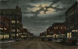 O Street at Night Postcard