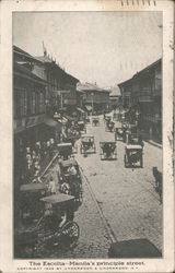 The Escolta -- Manila's principle street Philippines Southeast Asia Postcard Postcard Postcard