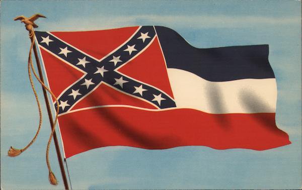 State Flag of Mississippi Flags Postcard