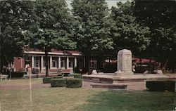 Bestor Plaza, Post Office and Bookstore, Lake Chautauqua Postcard