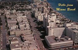 Hello from Miami Beach Florida Postcard Postcard Postcard