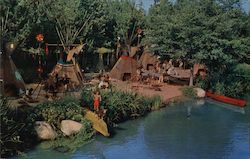 Peaceful Indian Village, Disneyland Anaheim, CA Postcard Postcard Postcard