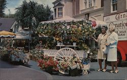 Flower Mart - Disneyland Postcard