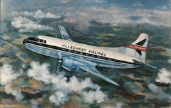 Allegheny Airlines Airline Advertising Postcard Postcard Postcard