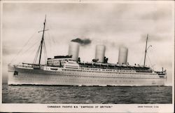 S.S. Empress of Britain, Canadian Pacific Postcard