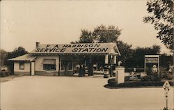 F.A. Harrison Service Sta. Postcard