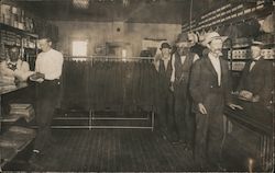 Interior of Men's Clothing Store, Early 1900s Occupational Postcard Postcard Postcard