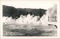 Crashing Waves on Santa Catalina Island California Island Photo Postcard Postcard Postcard