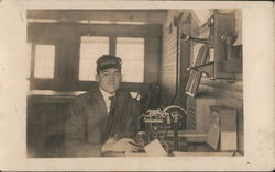 A Telegraph Operator Postcard