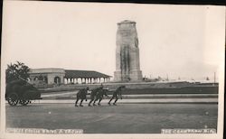 Chinese Coolie Drive a Truck at The Cenotaph Postcard