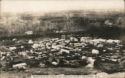 Bird's Eye View South Fort George, BC Canada British Columbia Postcard Postcard Postcard