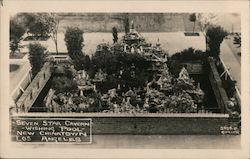 Seven Star Cavern, Wishing Pool, New Chinatown Los Angeles, CA Quillen Postcard Postcard Postcard