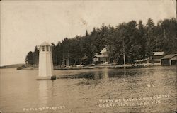 View of Lighthouse Lodge Postcard