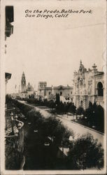 On the Prado, Balboa Park San Diego, CA Postcard Postcard Postcard