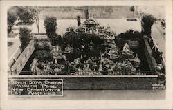 Seven Star Cavern - Wishing Pool - New Chinatown Los Angeles, CA Quillen Postcard Postcard Postcard