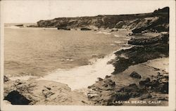 Laguna Beach Coastline Postcard