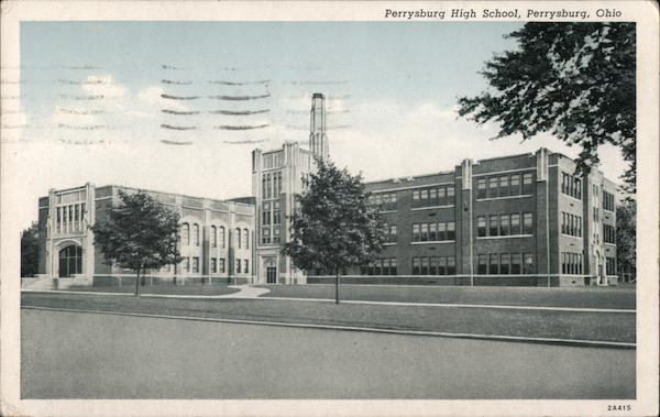 Perrysburg High School Ohio Postcard