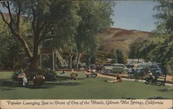 Popular Lounging spot in Front of One of the Hotels Gilman Hot Springs, CA Postcard Postcard Postcard