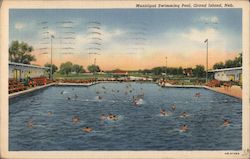 Municipal Swimming Pool Postcard