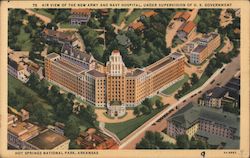 Airview of the New Army and Navy Hospital Hot Springs National Park, AR Postcard Postcard Postcard